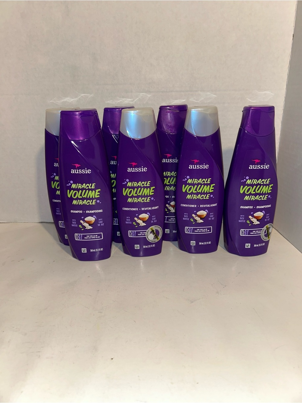 Aussie Miracle Volume Conditioner - Purple Bundle of 7 Assorted Shampoo Volume